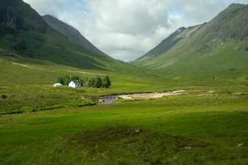 Lone house in the Trossachs Valley