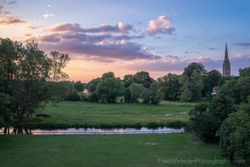 Salisbury sunrise on avon