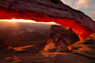 Mesa arch, island in the sky