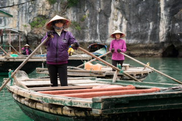 Fisherwoman of halong bay