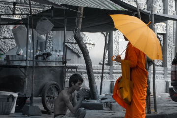 monks blessing